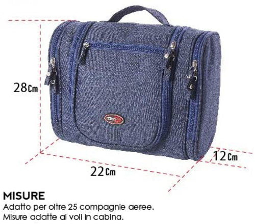 Borsa Toilette Melange Fuxia