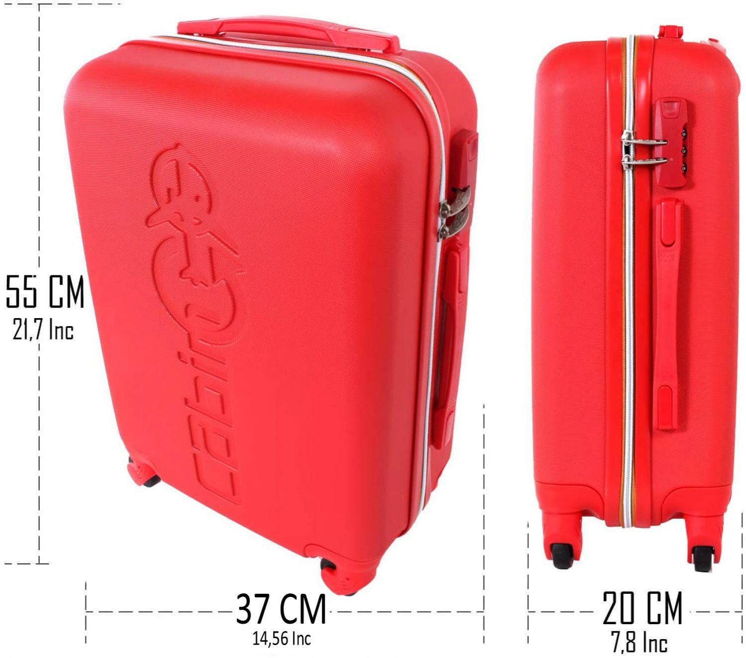 TROLLEY ABS 5585 ROSSO