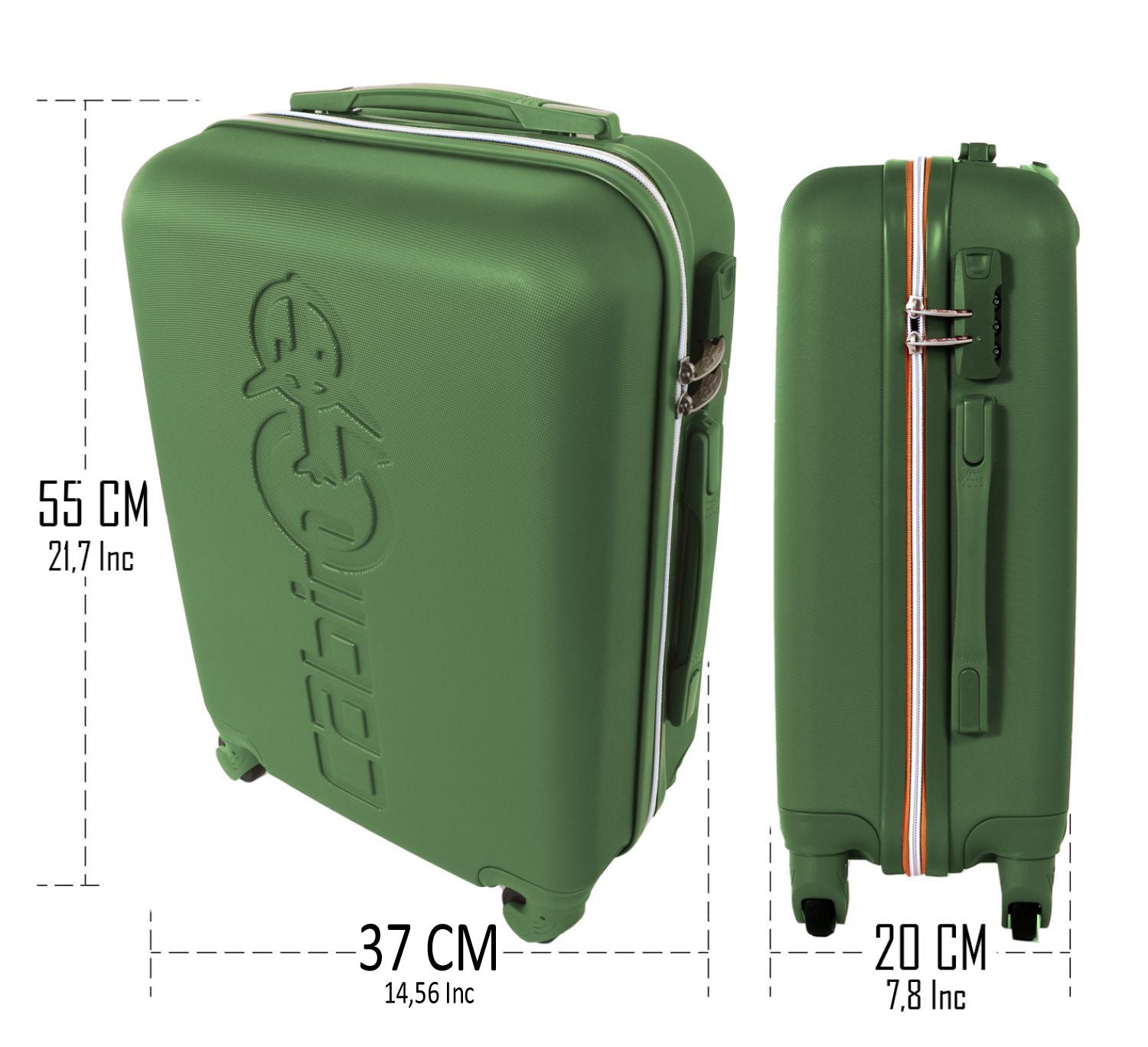 TROLLEY ABS 5585 VERDE OLIVA