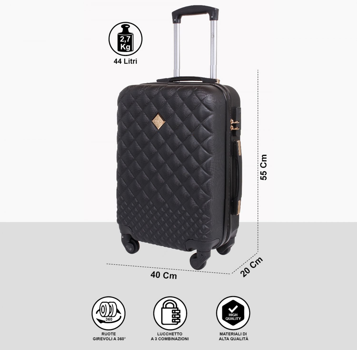 MX5590T SOLO TROLLEY NERO