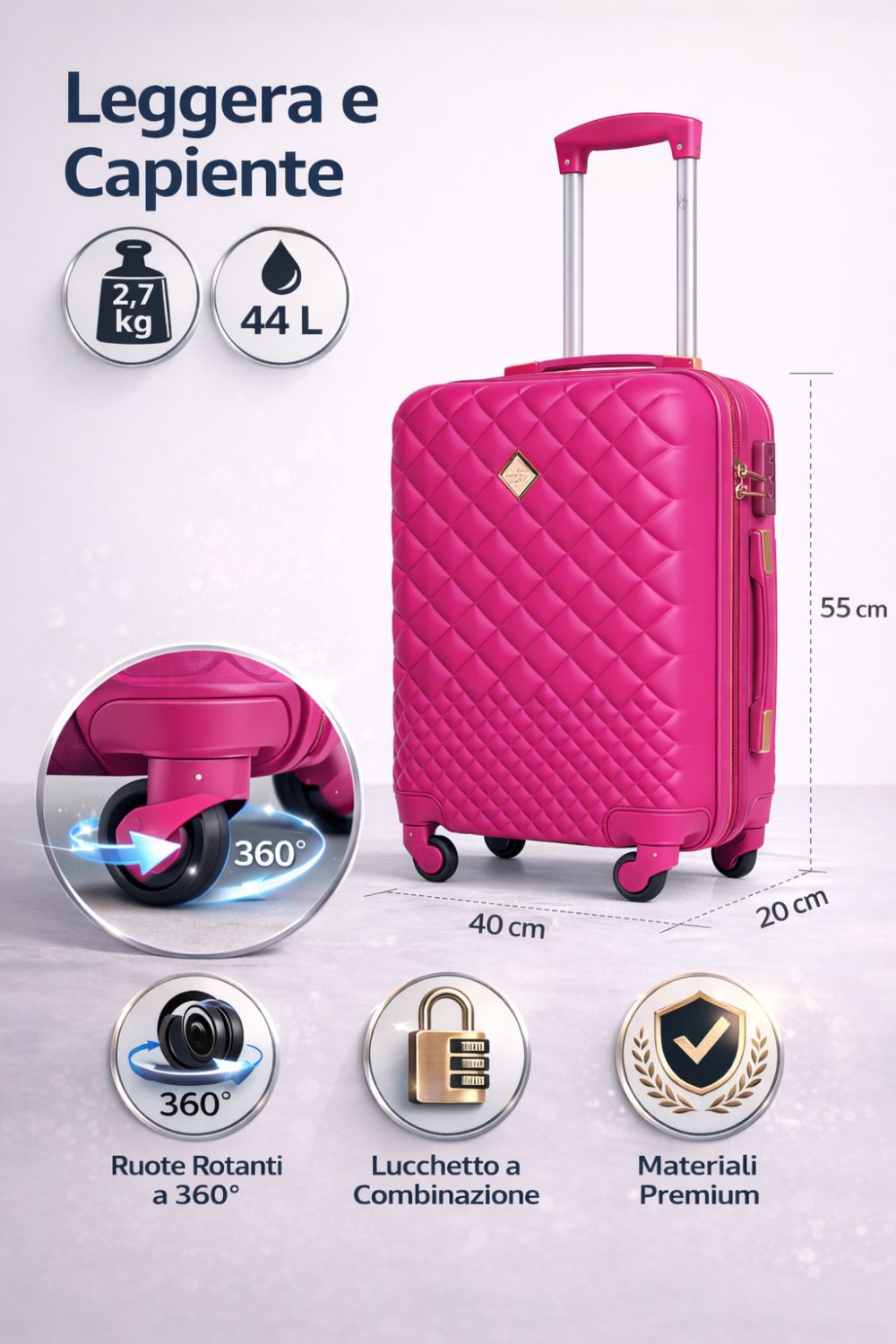 MX5590T SOLO TROLLEY FUXIA