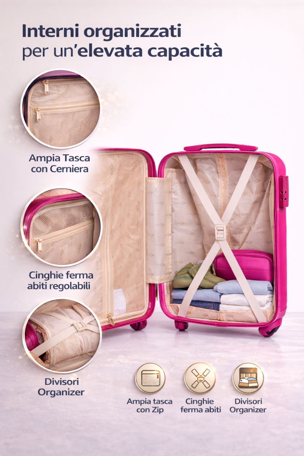 MX5590T SOLO TROLLEY FUXIA