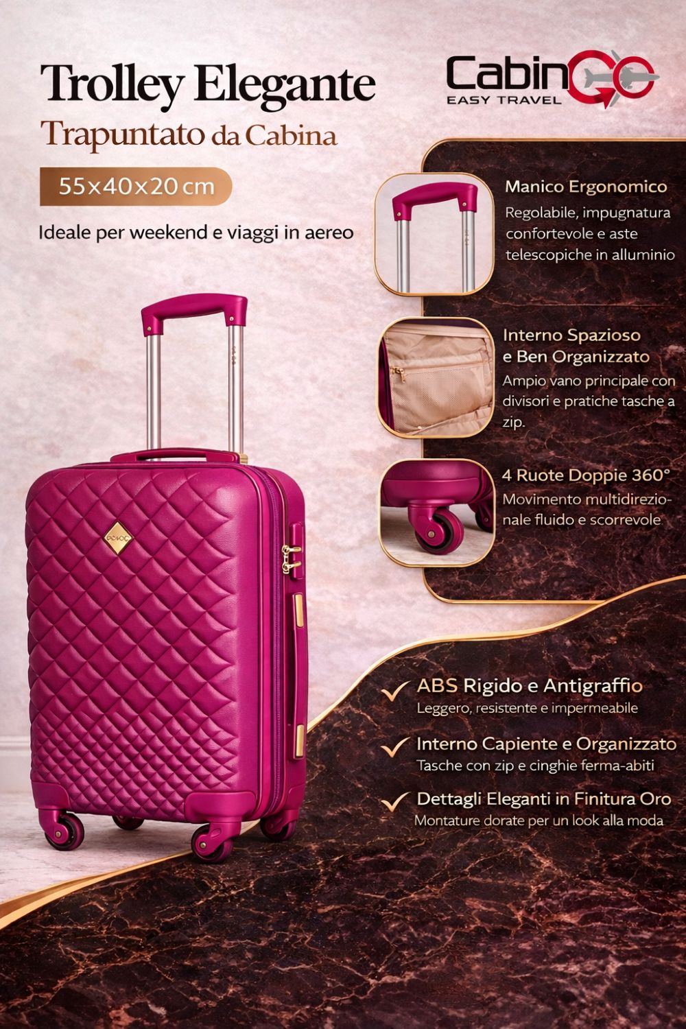 MX5590T SOLO TROLLEY FUXIA