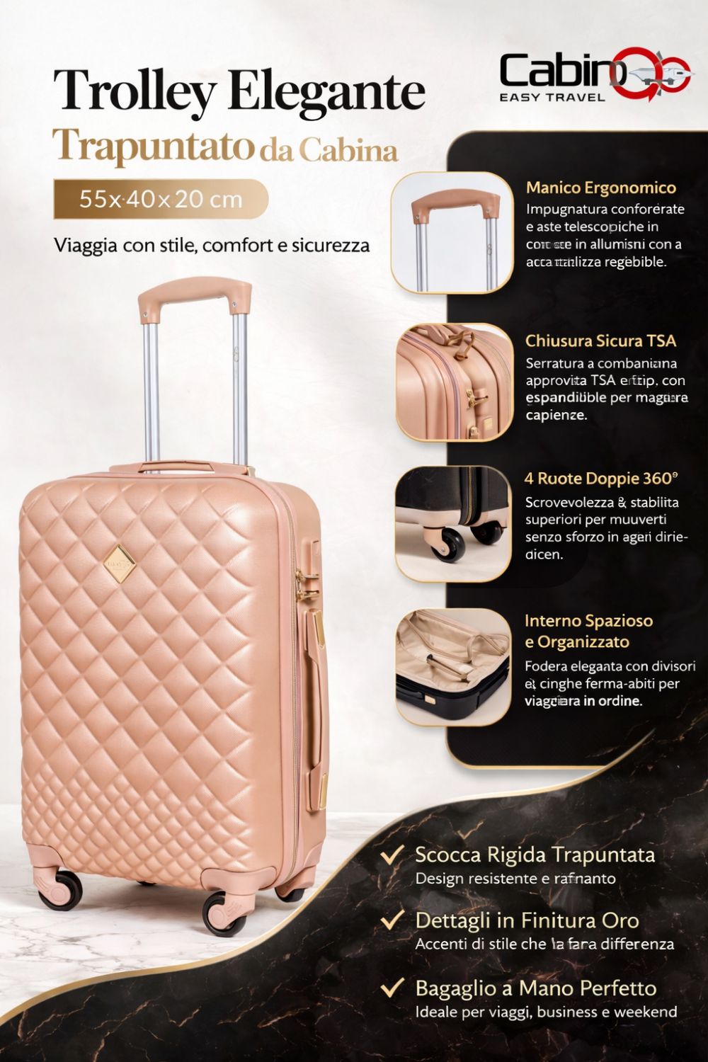 MX5590T SOLO TROLLEY ORO