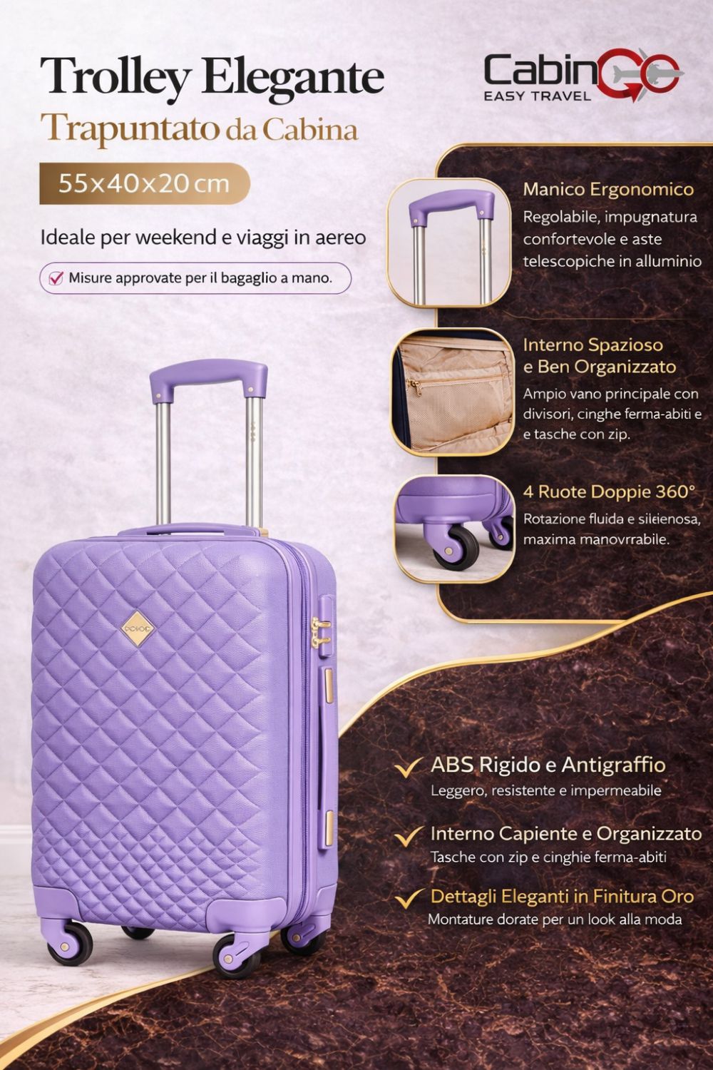 MX5590T SOLO TROLLEY LILLA