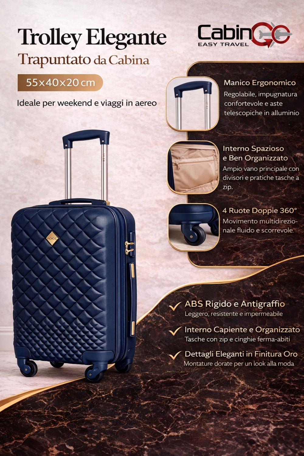 MX5590T SOLO TROLLEY NAVY