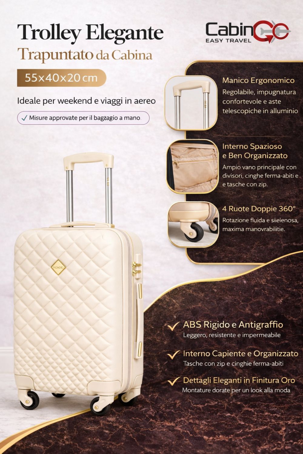 MX5590T SOLO TROLLEY BEIGE