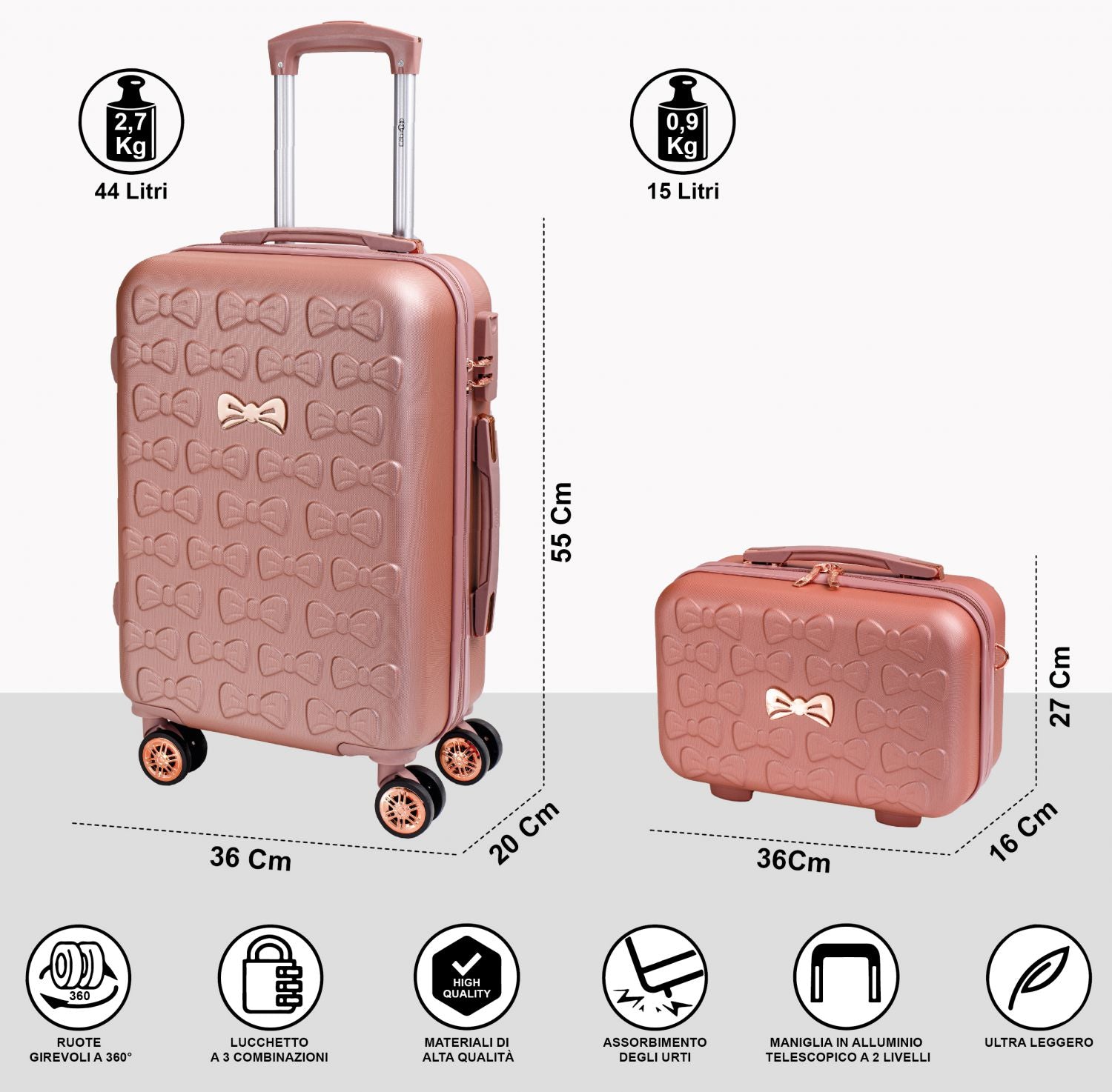 SET FIOCCO 5591 ROSE GOLD