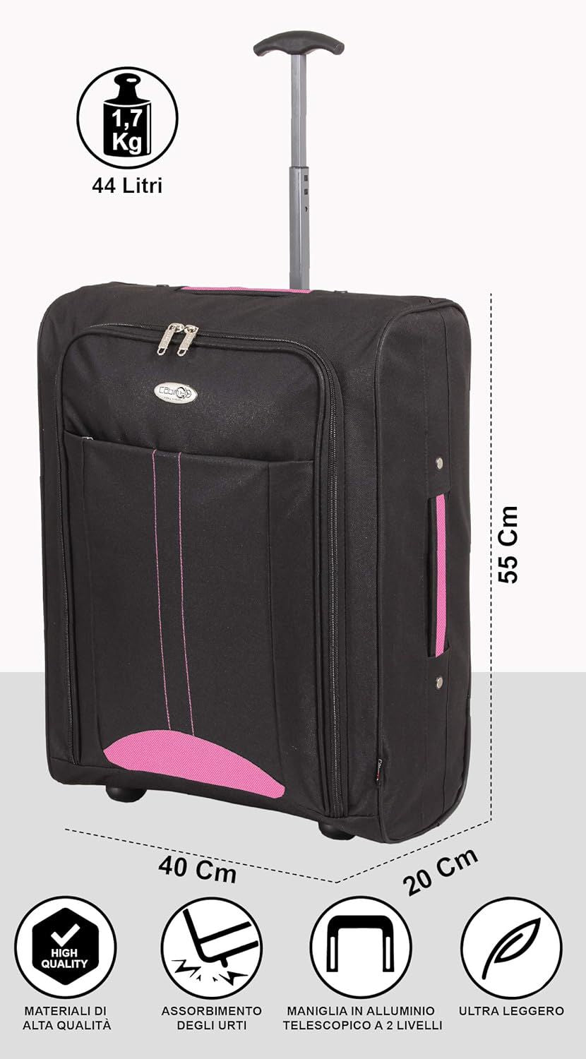 TROLLEY 5630 NERO-FUXIA
