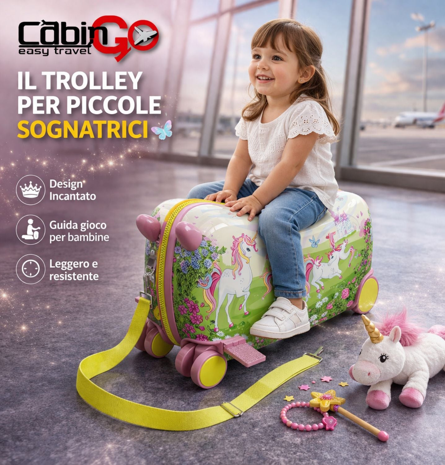 TROLLEY BIMBO UNICORNO