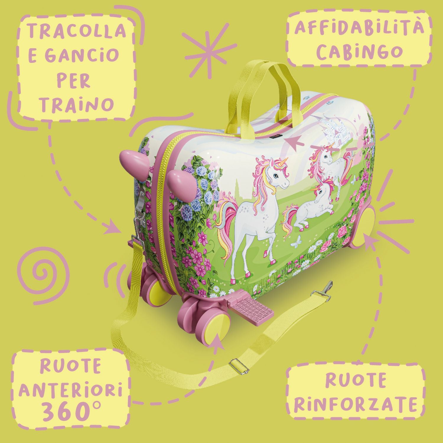 TROLLEY BIMBO UNICORNO